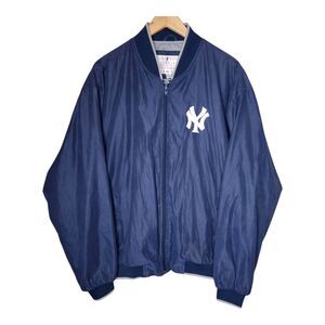 New York Yankees G-lll Carl Banks Windbreaker Bomber Jacket Size Large